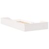 vidaXL Struttura letto a terra Bianco 75 x 190 cm
