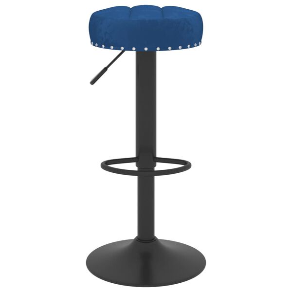 vidaXL Sgabelli da Bar 2 pz Blu in Velluto