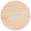 vidaXL Piano Tavolo &Oslash;70x2,5 cm in Legno Massello di Pino