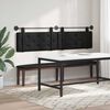 vidaXL Testata appesa Nero 210 x 55 x 5 cm Pelle Sintetica