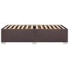 vidaXL Giroletto senza Materasso Marrone Scuro 100x200 cm Tessuto