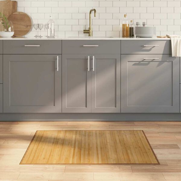 vidaXL Tappeto Rettangolare Natura 70x100 cm in Bamb&ugrave;