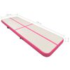 vidaXL Tappetino Ginnastica Gonfiabile con Pompa 500x100x15cm PVC Rosa