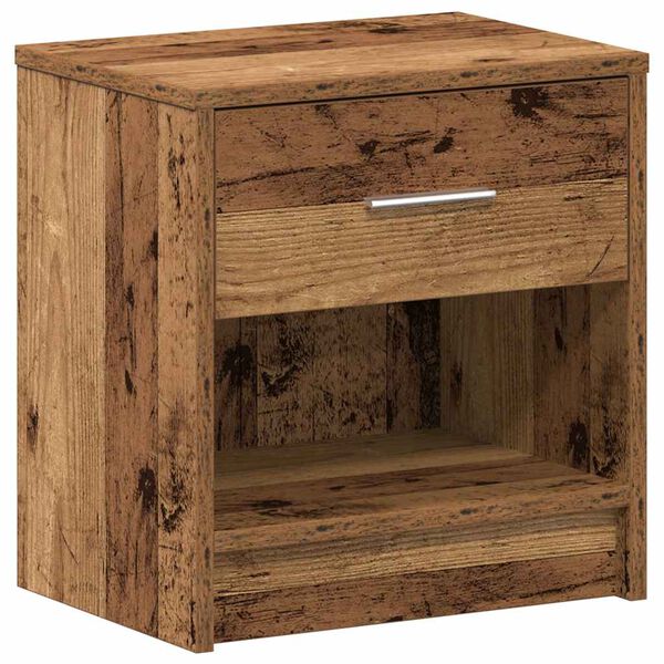 vidaXL Comodino con Cassetto Legno Antico 39x28x41 cm