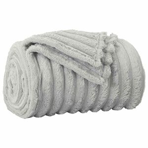 vidaXL Coperta Grigio 240 x 220 cm 1.36 kg Panno