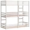vidaXL Letto a Castello Triplo Bianco 90x190 cm Legno Massello di Pino