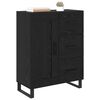 vidaXL Credenza con cassetto Rovere Nero 69,5 x 34 x 90 cm