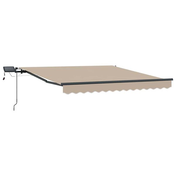 vidaXL Tenda Retrattile Beige 300 x 250 cm Tessuto