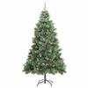 vidaXL Albero di Natale artificiale Verde 240 cm PVC e Metallo