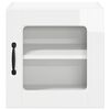 vidaXL Mobile da cucina con porta 2 pcs Bianco Lucido 40 x 31 x 40 cm
