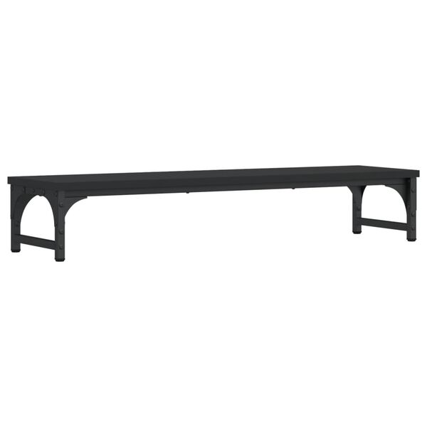 vidaXL Supporto per Monitor Nero 85x23x15,5 cm Legno Multistrato