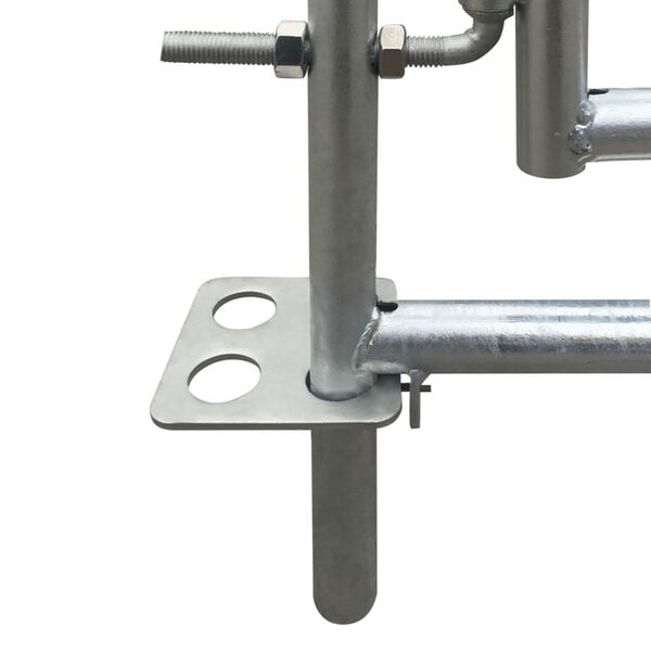 vidaXL Box per Pecore in Acciaio Zincato a 4 Pannelli 137x137x92 cm