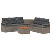 vidaXL Set di divani 8 pz Grigio e Grigio Scuro