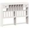 vidaXL Letto Libreria senza Materasso Bianco 160x200 cm Legno di Pino