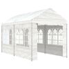 vidaXL Gazebo con Tetto Bianco 4,46x2,28x2,69 m in Polietilene