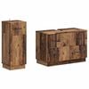 vidaXL Set di Armadi da Bagno da 2 Pezzi HOORN Legno antico