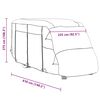 vidaXL Telo per Camper Grigio 610x235x275 cm in Tessuto Non Tessuto