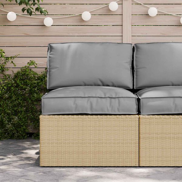 vidaXL Set di Cuscini per Pallet 2 pcs Grigio Tessuto Oxford