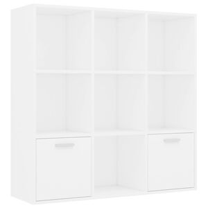 vidaXL Libreria Bianca 98x30x98 cm in Legno Multistrato