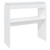 vidaXL Tavolino Consolle Bianco 80x30x80 cm in Legno Multistrato