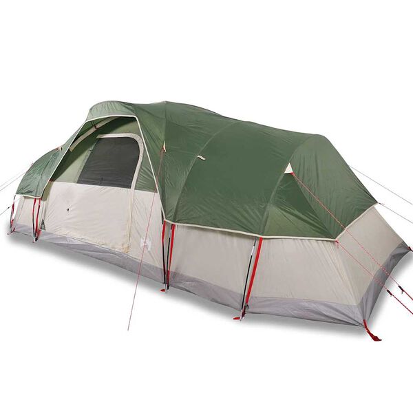vidaXL Tenda Familiare a Cupola per 11 Persone Verde Impermeabile
