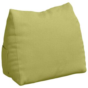 vidaXL Cuscino per Schiena Verde chiaro 60 x 20 x 50 cm Tessuto