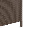 vidaXL Pattumiera Marrone 40x40x80 cm in Polyrattan
