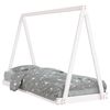 vidaXL Giroletto per Bambini Bianco 80x200cm in Legno Massello di Pino