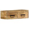 vidaXL Mobile TV a Parete 60x30x19 cm Legno Grezzo Massello di Mango
