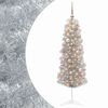 vidaXL Albero di Natale Artificiale Slim con Palline 150 cm 150 LED