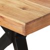 vidaXL Tavolo da Pranzo 200x90x76 cm Legno Massello di Acacia