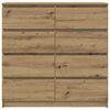 vidaXL Credenza Rovere Artigianale 100x35x99 cm in Legno Multistrato