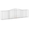 vidaXL Cesto Gabbione ad Arco 400x50x100/120 cm Ferro Zincato