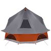 vidaXL Tenda Tipi Familiare Tipi Grigio e arancione 680 x 430 x 270 cm