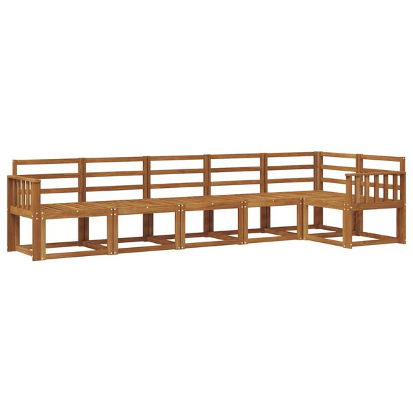 vidaXL Set di divani da esterno 6 pcs Naturale
