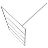 vidaXL Parete Doccia Walk in Argento 100x195 cm Vetro Trasparente ESG