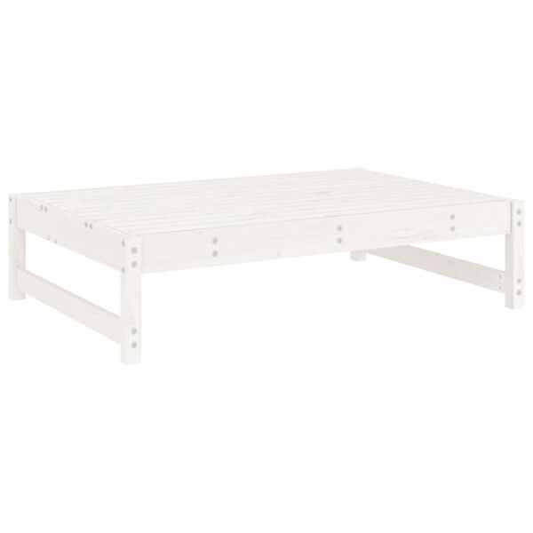 vidaXL Set Salotto da Giardino 6 pz Bianco in Legno Massello di Pino