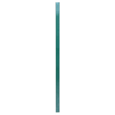 vidaXL Pali per Recinzione 10 pz Verde 130 cm in Acciaio Zincato