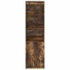 vidaXL Credenza Rovere Fumo 50x35x180 cm in Legno Multistrato
