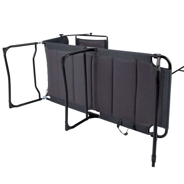 Bo-Camp Lettino Prendisole con Baldacchino Air Grigio