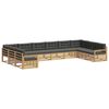 vidaXL Set divani Legno di Acacia Massello