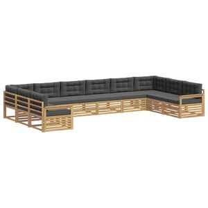 vidaXL Set divani Legno di Acacia Massello