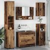 vidaXL Set di mobili per il bagno con cassetto 5 pcs Legno vecchio