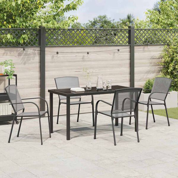 vidaXL Set da Pranzo per Giardino 5 pcs Antracite