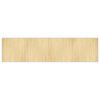 vidaXL Tappeto Rettangolare Natura Chiaro 100x400 cm in Bamb&ugrave;
