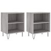 vidaXL Comodini Grigio Sonoma 2 pz 40x30x50 cm in Legno Multistrato