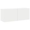 vidaXL Mobile TV a Parete Bianco 100x30x41 cm