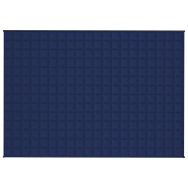 vidaXL Coperta Ponderata Blu 138x200 cm 10 kg Tessuto