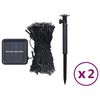 vidaXL Luci Solari Fatate 2 pz 2x200 LED Bianco Freddo Interni Esterni