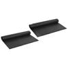 vidaXL Foglio di drenaggio stampato 2 pcs Nero 1 x 20 m HDPE